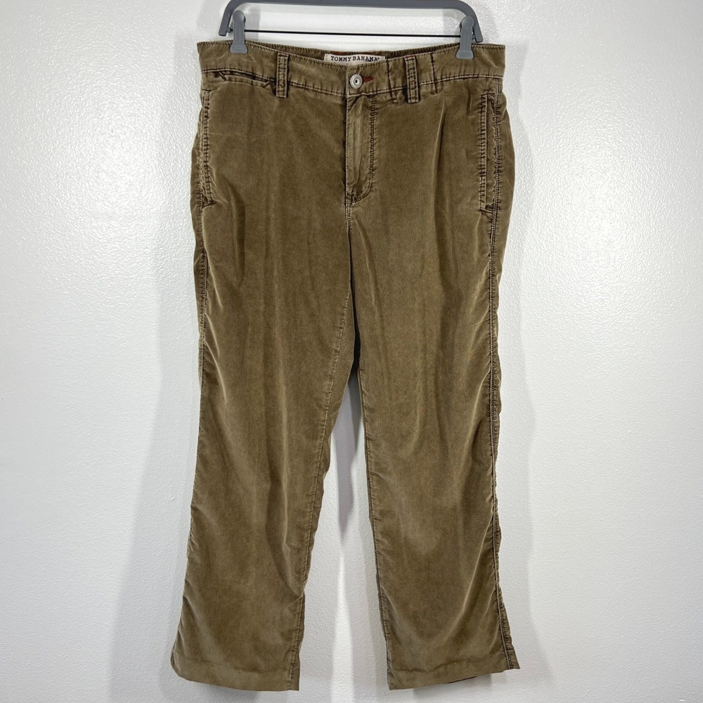 Vtg. Tommy Bahama Denim Corduroy Pants Casual Straight Leg Brown Mens 34x34 Soft